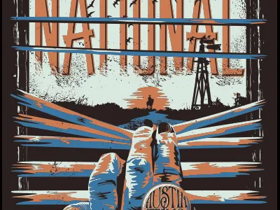 Trouble will find me. | The National | Austin 2014 austin gigposter goodtimes poster texas