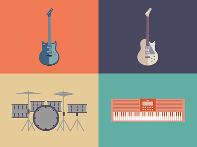 Create your band - Rock in Rio band bass drums festival flat group guitar instrument keyboard music rock rock in rio