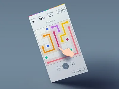 Flow Pro dots flat game ios