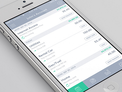 Transactions app betraydan budget design flat ios transactions