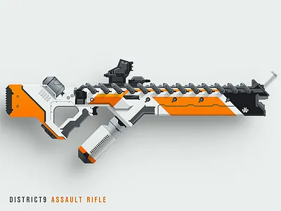 District9 Assault Rifle district9 epic armory epicarmory prawn weapon