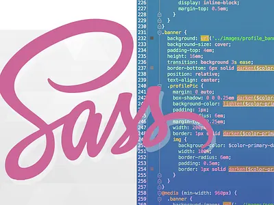 SASS Blog Header code css ide sass