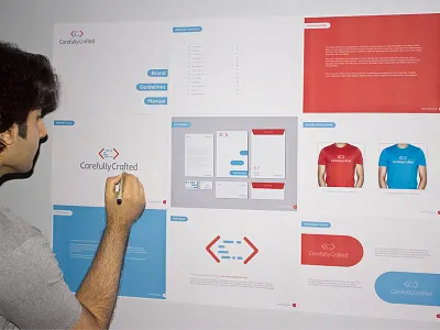 Carefully Crafted Brand Guidelines Manual book brand brand book design effendy guideline identity logo logo design manual print process