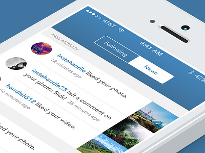 Activity Feed activity feed clean feed flat freebie instagram list minimal ordered list sketch ui