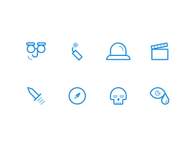 Movie Icons action adventure comedy documentary drama film icons horror icon set iconography movie icons romance sci fi