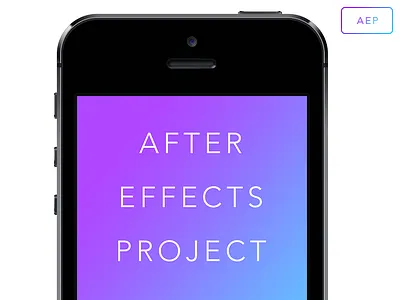 iPhone After Effects Project Mockup aep after effects free freebie gradient ios iphone 5s mockup