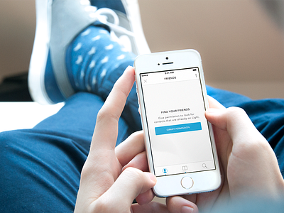 Light - Find Friends add friends after effects animation app ios 7 iphone light