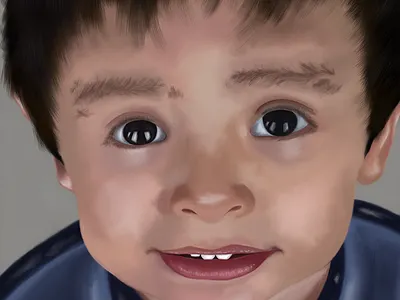 Aaron (little trouble) adonit apple digital digital painting digital portrait drawing ipad portrait procreate