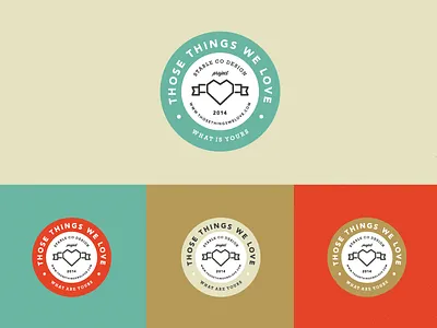 Personal Project - Those Things We Love branding colors logo