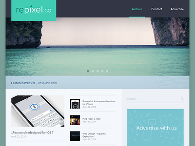 repixel.co Home Mockup blog design home inspiration mockup repixel web