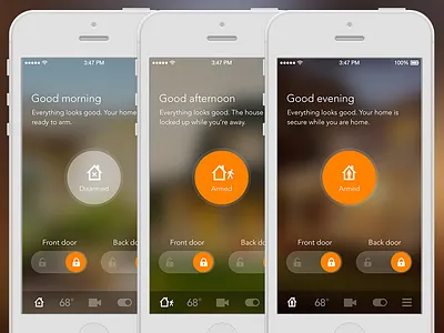 Vivint Sky Safety Screen app door locks home automation iphone safety security sky control vivint vivint sky widget
