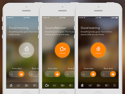 Vivint Sky Safety Screen app door locks home automation iphone safety security sky control vivint vivint sky widget