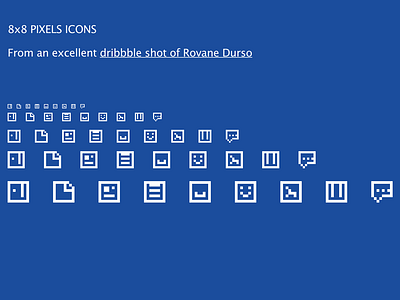 8x8 pixels icons [CSS] coded codepen css css3 html ico icon icons ui