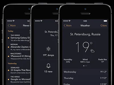 WRNC App [Weather, News and Main Screens] app ios7 ipad iphone news weather wrnc