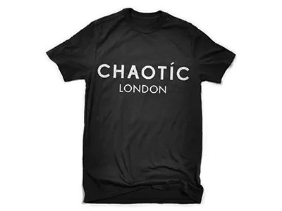 Chaotic T-Shirt Design 05 branding chaotic graphic design graphics identity lettering logo logotype mark product typography wordmark