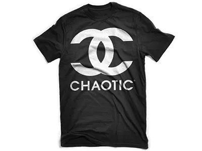 Chaotic T-Shirt Design 02 branding chaotic graphic design graphics identity lettering logo logotype mark product typography wordmark