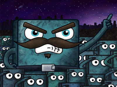 Follow the Leader - Jigswar fingertapps game design illustration jigswar leader night salute vector