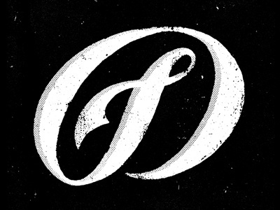 Typefight D blksmith d lettering script texture type typefight