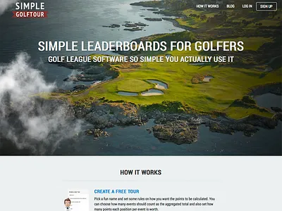 Landing page golf landingpage