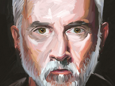 Slattery dark digital painting john slattery mad men oil painting painting portrait