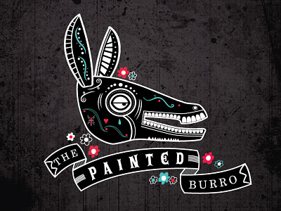 The Painted Burro branding logo menus restaurant