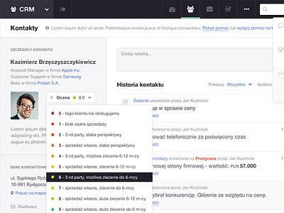 CRM Contact admin app crm dashboard feed flat retina retina ready web web app webapp website