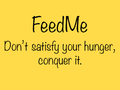 Tagline design feedme ios splash splash screen yellow