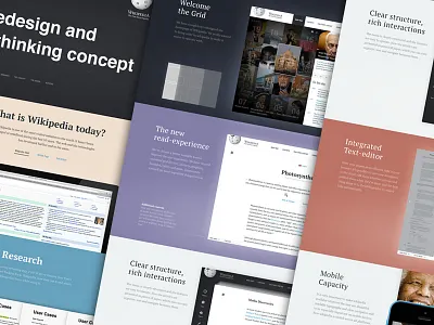 New Wikipedia Casestudy Online case study clean concept iphone mobile redesign typo typography ui ux web wikipedia
