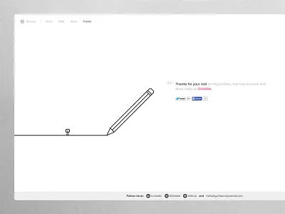 Draw me a portfolio ! animation black draw layout line minimal paris portfolio simple svg web white