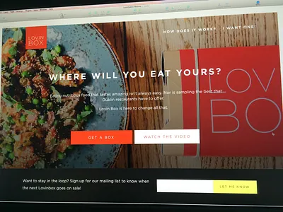 LovinBox - Where will you eat yours? dublin food gotham hero homepage lovinbox lovindublin photography