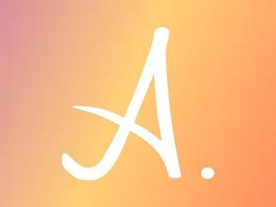 Anna Akana Logomark a curvy gradient identity logo logomark mark process sketch