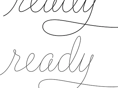 Regular & Display weights finished cursive flirt script monoline screenshot script