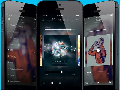 Starwave Player concept ios iphone music player
