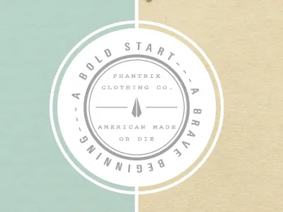 Phantrix Clothing Company - Lookbook Ad ad always reaching always rising american made or die bold branding brave identity lookbook patch phantrix clothing company