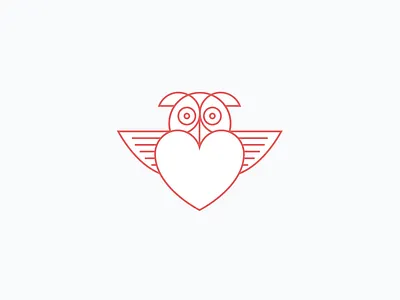 Love Owl drawing geometric illustration illustration love love owl owl wise