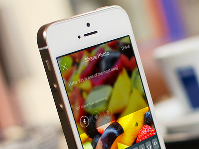 Share ios iphone iphone app mobile mobile app photo photo app share ui user interface