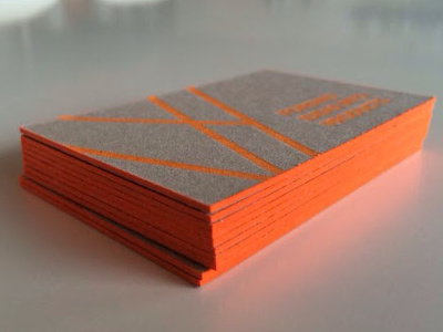 Viable Business cards business cards edge painting letterpress printed printing