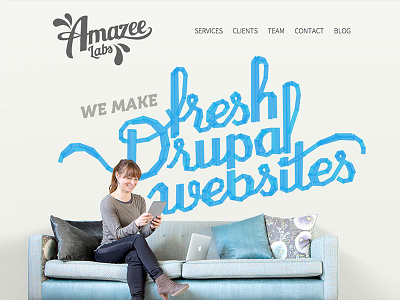 New Amazee Labs drupal fresh home launch new tape web design