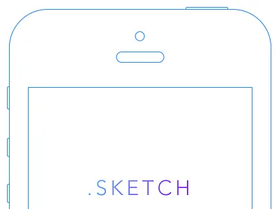 iPhone 5S Wireframe 5s free freebie ios 7 iphone mockup sketch wireframe