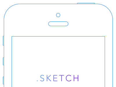 iPhone 5S Wireframe 5s free freebie ios 7 iphone mockup sketch wireframe