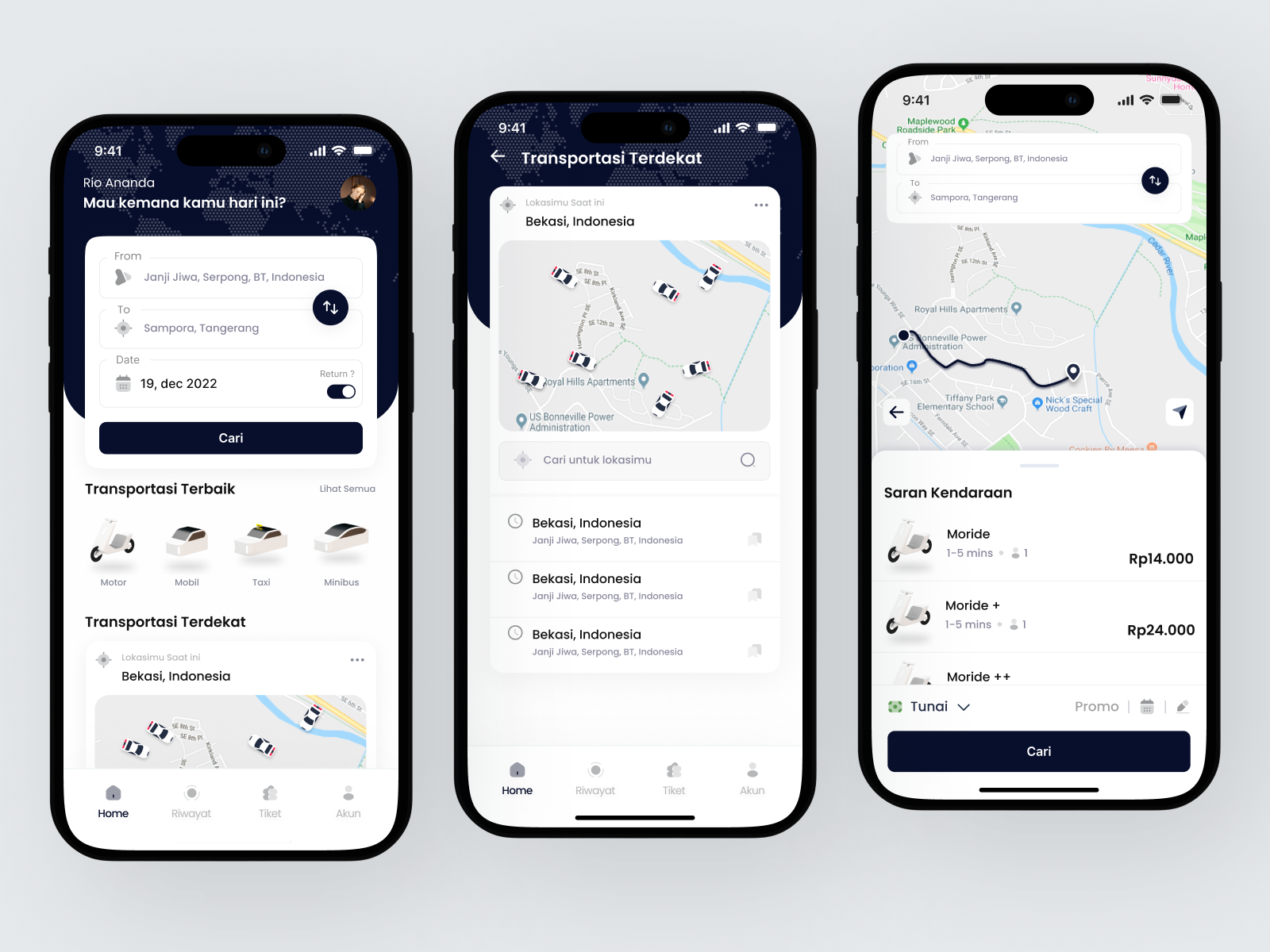 NGOCENG - Transportation App by Habibi 🤖 for Kretya Studio on Dribbble