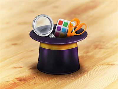 Hat Icon colors hat icon lens photoshop scissor