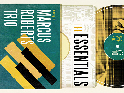 Essentials of Jazz - Marcus Roberts Trip jazz lp piano poster record texture verve vinyl
