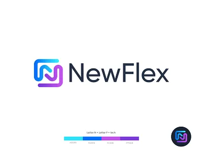 NewFlex a b c d e f g h i j k l m n abstract brand development brand identity brand mark design branding gradient logo logo agency logo design logo mark logodesign minimal minimalist logo monogram o p q r s t u v w x y z professional logo simple logo technology vector logo
