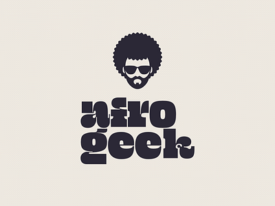 Afrogeek — YouTube Branding 70s branding design font design illustration logo type art youtube channel