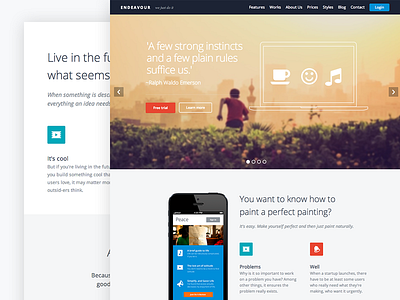 Endeavour Wordpress Theme blog business clean portolio template