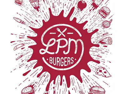 LPM Packaging burger burgers fast food illustration packaging restaurant