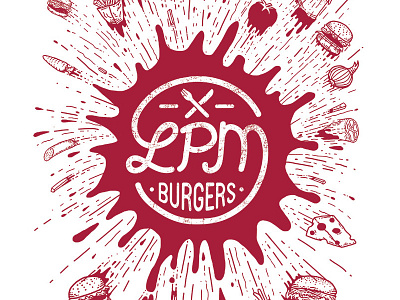 LPM Packaging burger burgers fast food illustration packaging restaurant