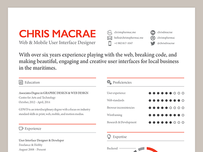 New Résumé curriculum cv interactive pdf print resume résumé vitae