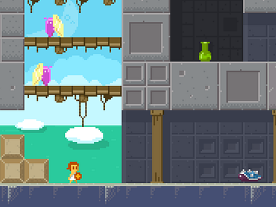 New Tiles for the Mountain Stage 8 bit elliot quest nes ouya platformer retro videogame zelda zelda 2